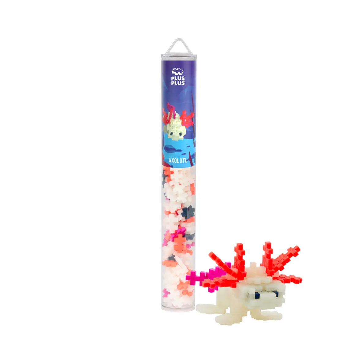 Jeu de construction tube 100 pièces - Axolotl - Plus Plus