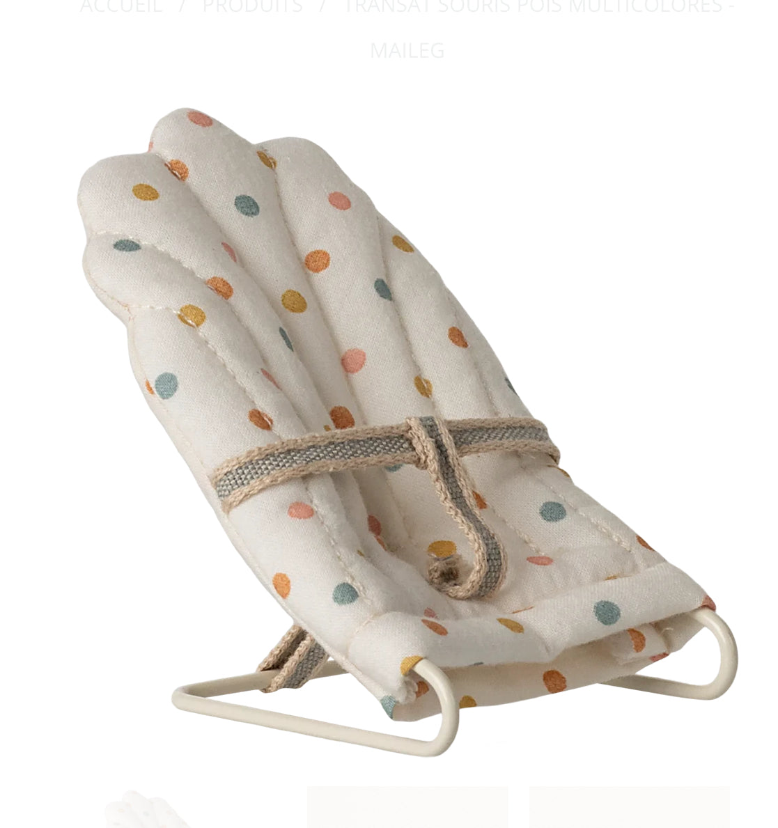 Transat bébé - Pois Multicolores - Maileg