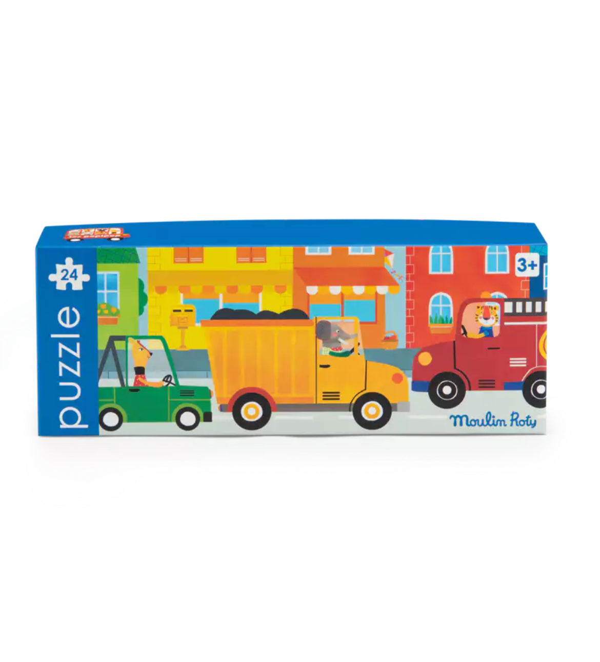 Puzzle les véhicules 24 pièces - Les Popipop - Moulin Roty