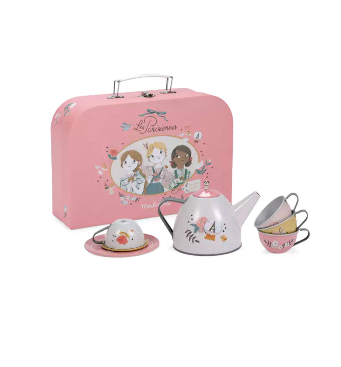 Valisette dînette thé en métal - Les Parisiennes - Moulin Roty