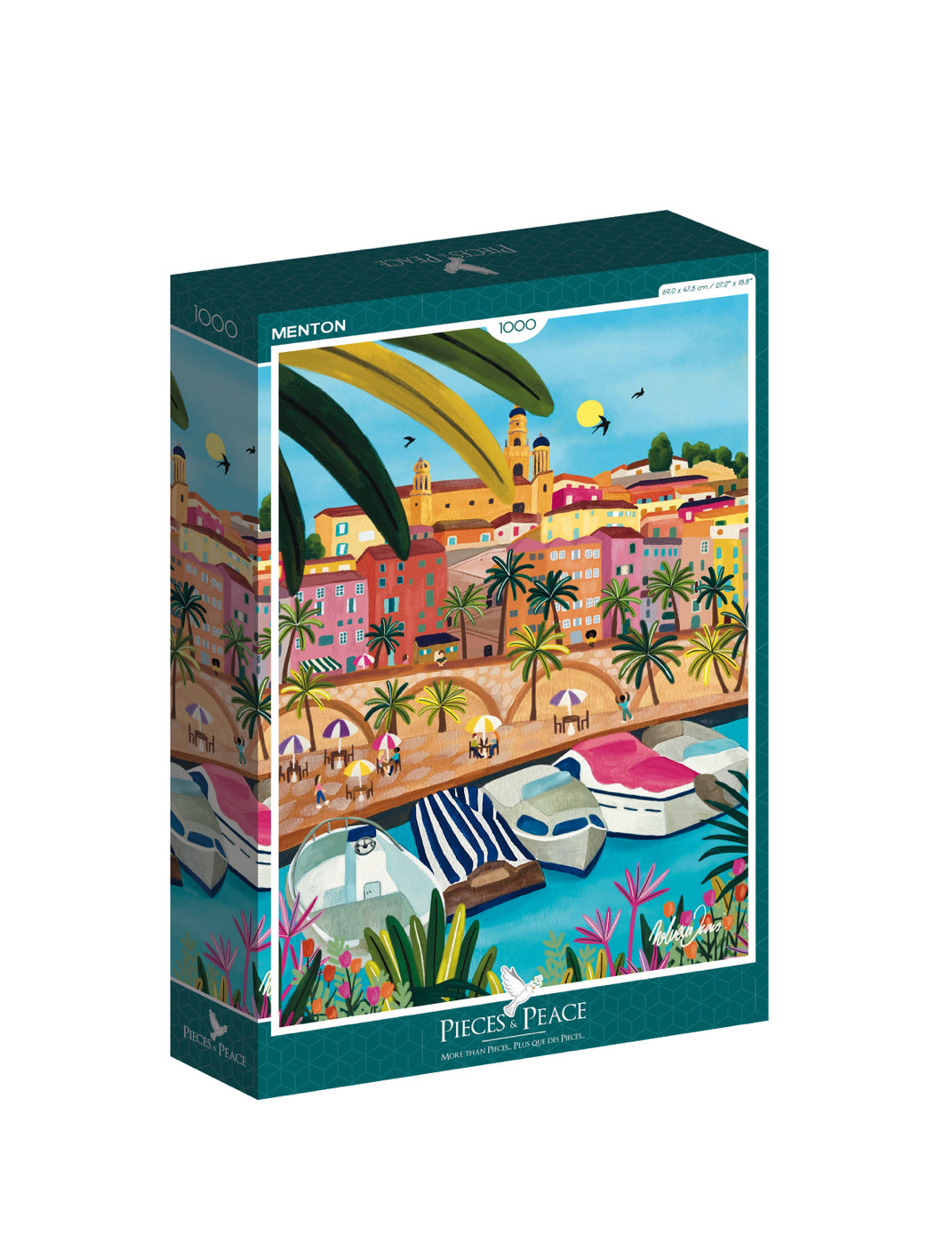 Puzzle 1000 pièces - Menton - Pieces & Peace