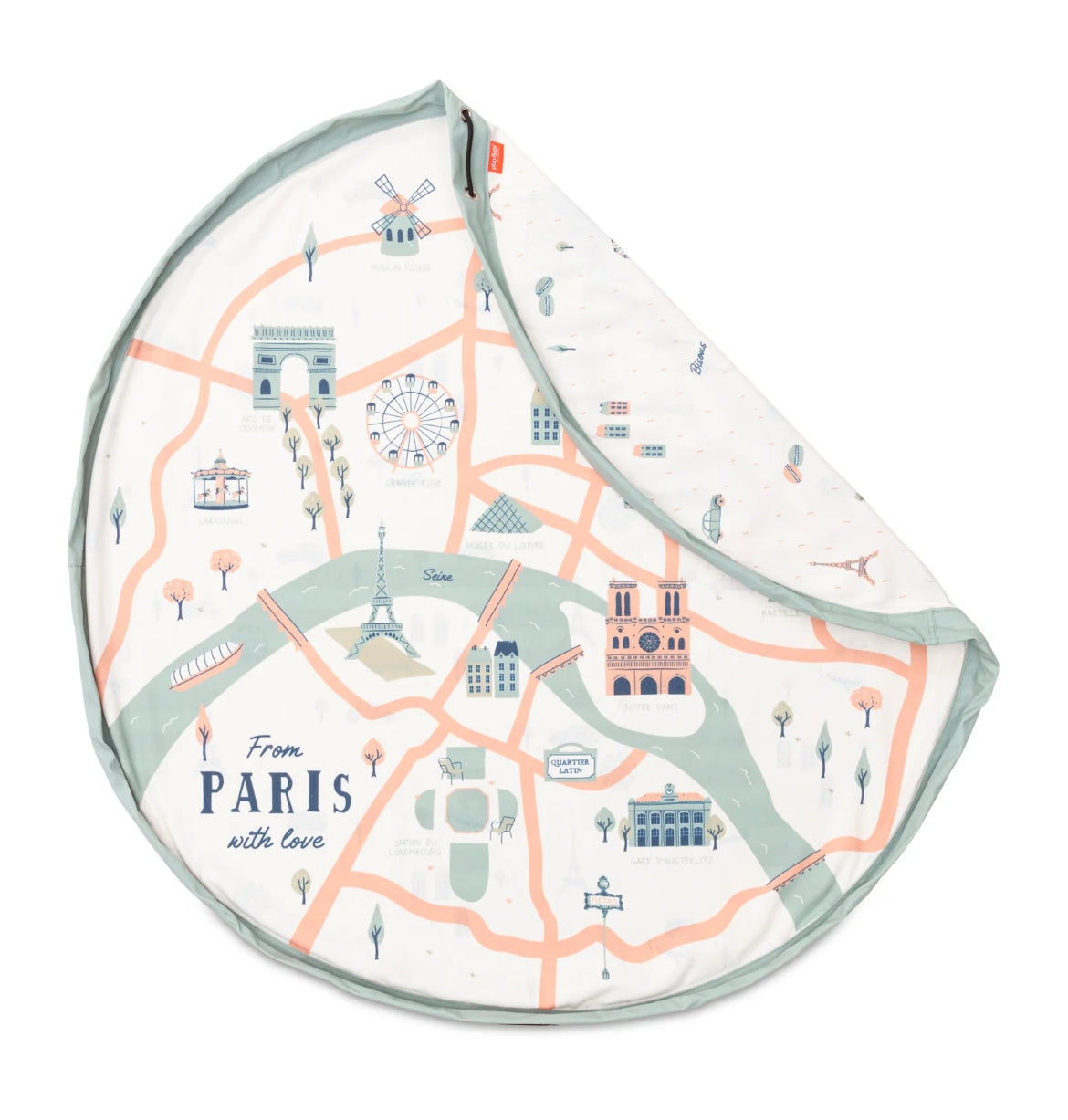 Tapis de jeu 2 en 1 - Paris Map - Play&Go