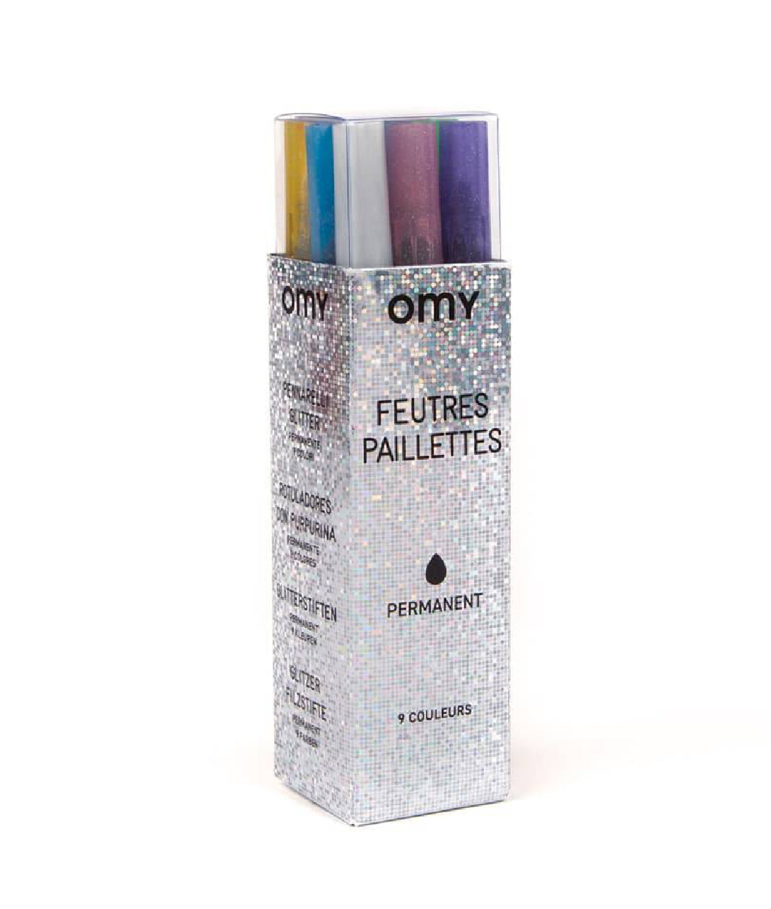 Feutres paillettes - 9 couleurs - OMY