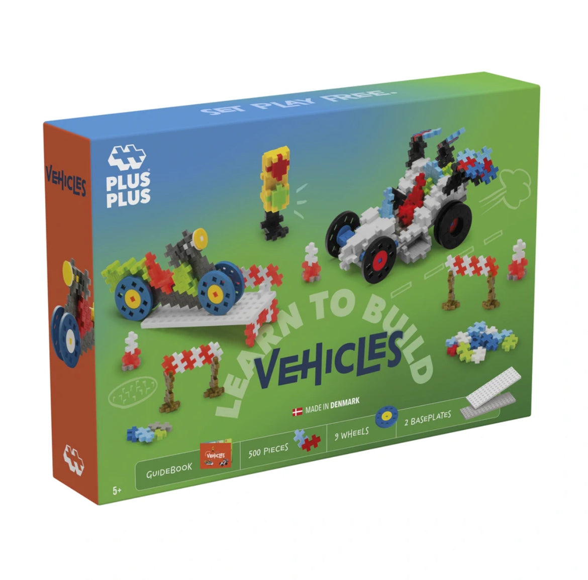 Jeu de construction kit découverte 500 pièces - Go Véhicules - Plus Plus