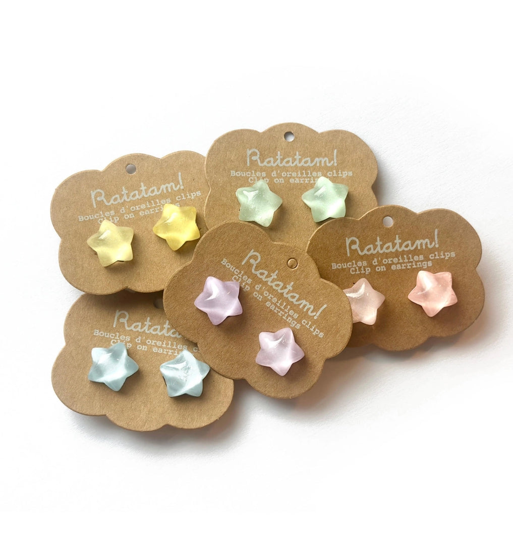 Boucles d'oreilles clip - Etoiles - Ratatam