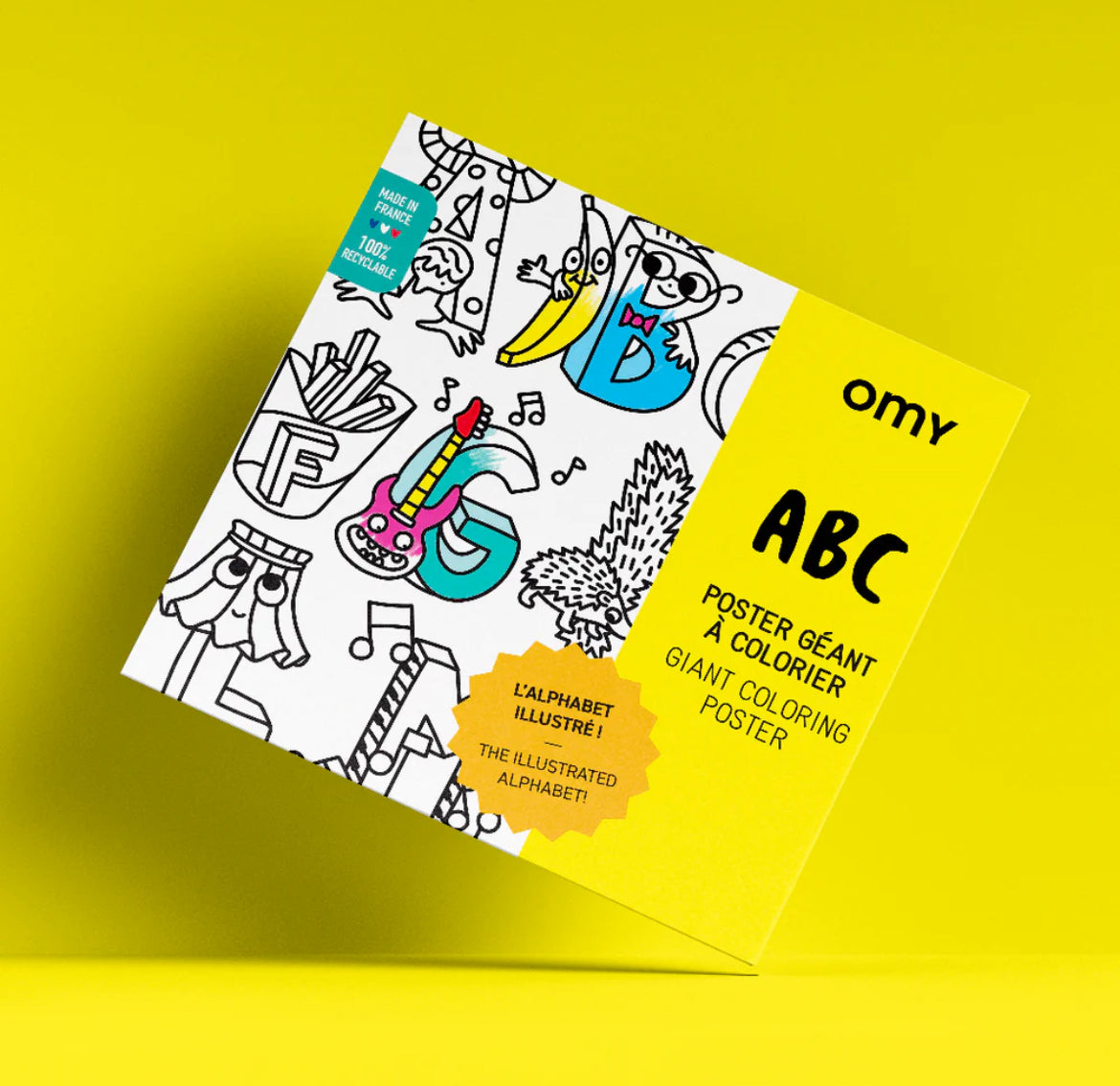 Poster géant à colorier - ABC - OMY