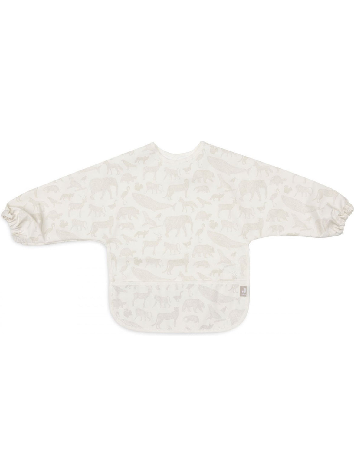 Bavoir imperméable à manches longues - Animal nougat - Jollein