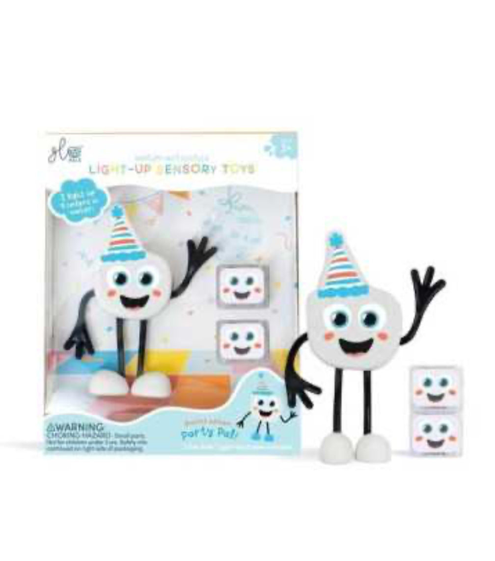 Personnage et 2 cubes lumineux - Multicolore - Glo Pals