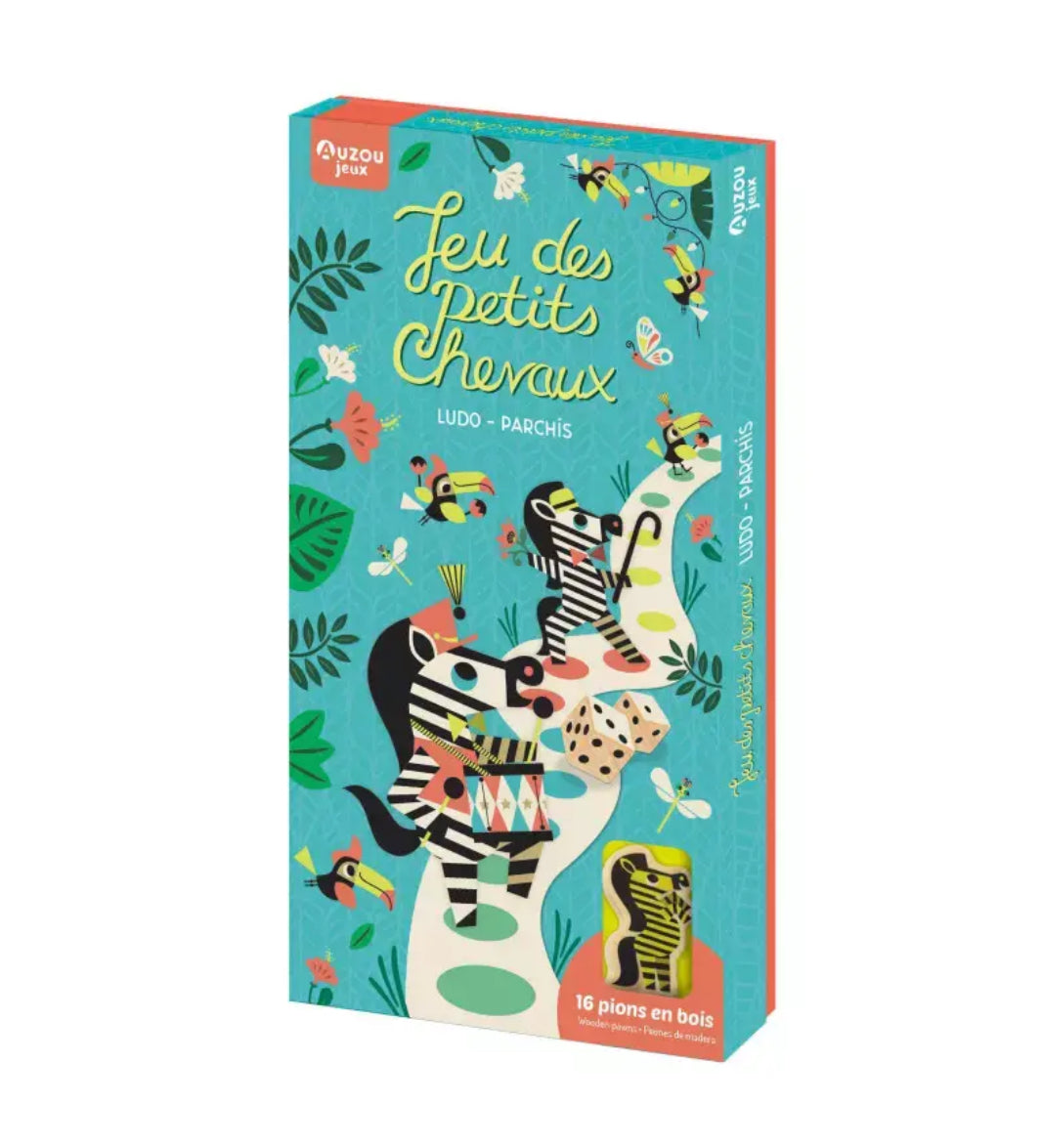 Jeu des petits chevaux en bois - Dans la Savane - Auzou