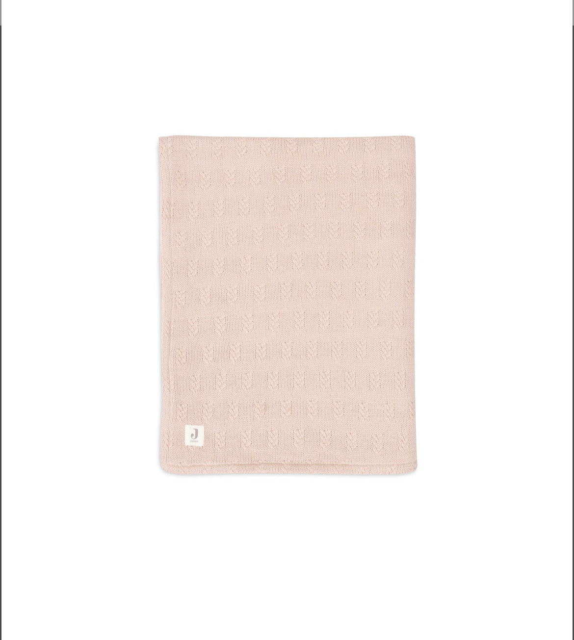Couverture Grain Knit / Velvet - Wild Rose - Jollein