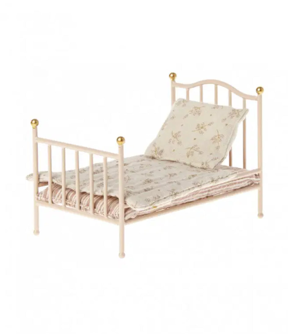 Lit vintage en métal - Rose - Maileg