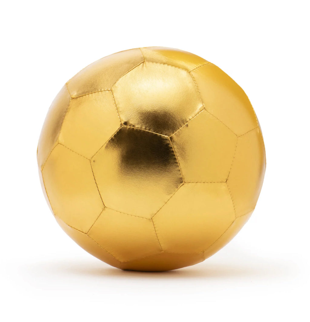 Ballon de foot en tissus 22 cm - Or - Ratatam