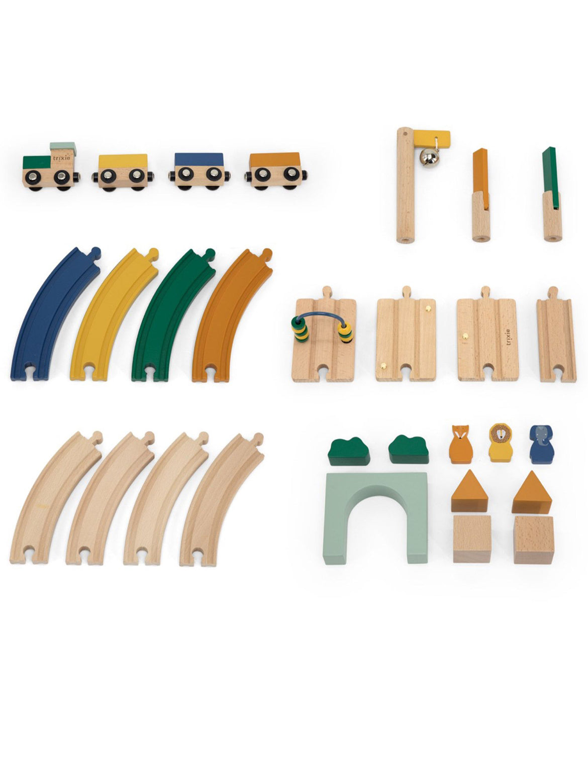 Circuit de train en bois - Trixie