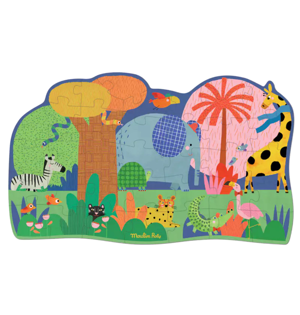 Puzzle 36 pièces - L'Oasis des Animaux - Moulin Roty