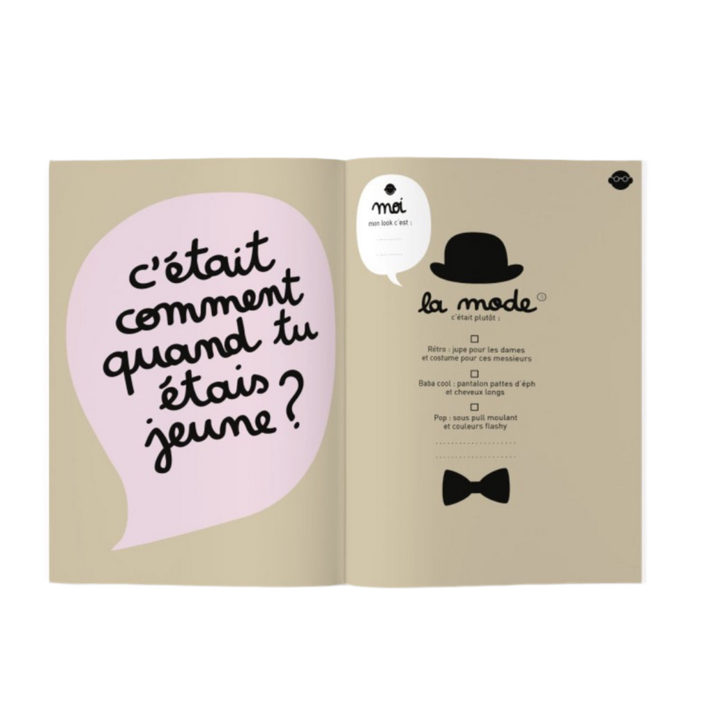 Livre à remplir  - Papi mamie et moi -  Minus