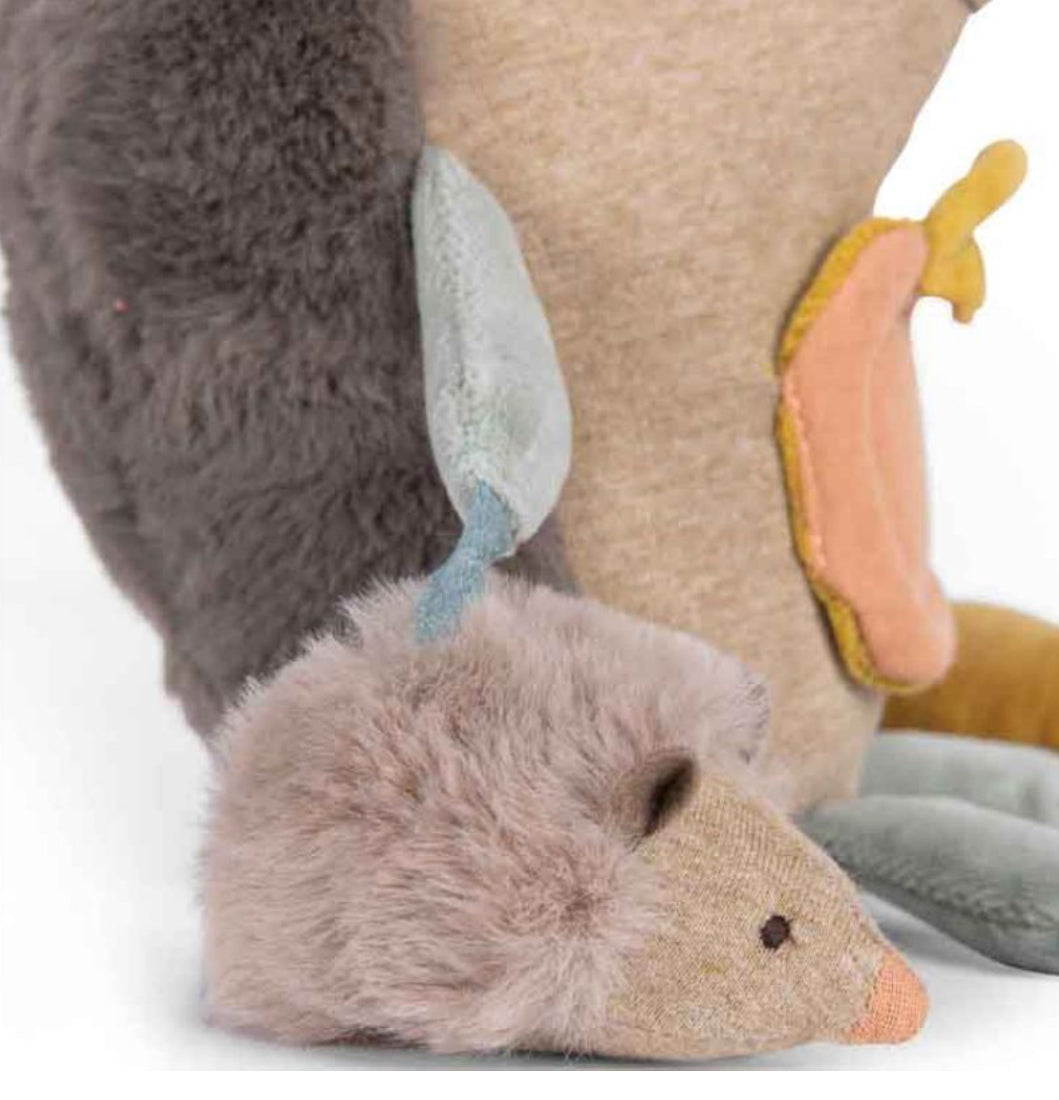 Peluche mobile d'activités hérisson - Les Trois Petits Lapins -  Moulin Roty