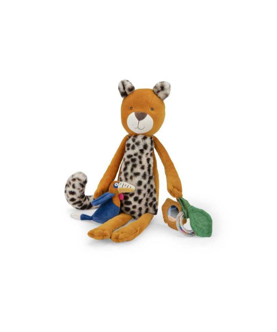 Grand léopard d'activités à suspendre - La Forêt Mawa - Moulin Roty