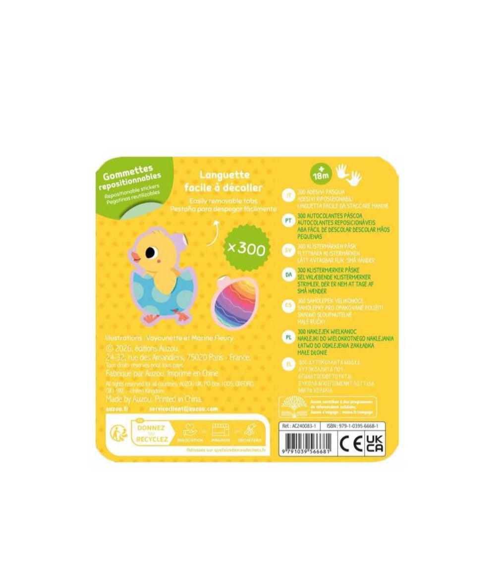 Boite de 300 gommettes - Pâques - Auzou