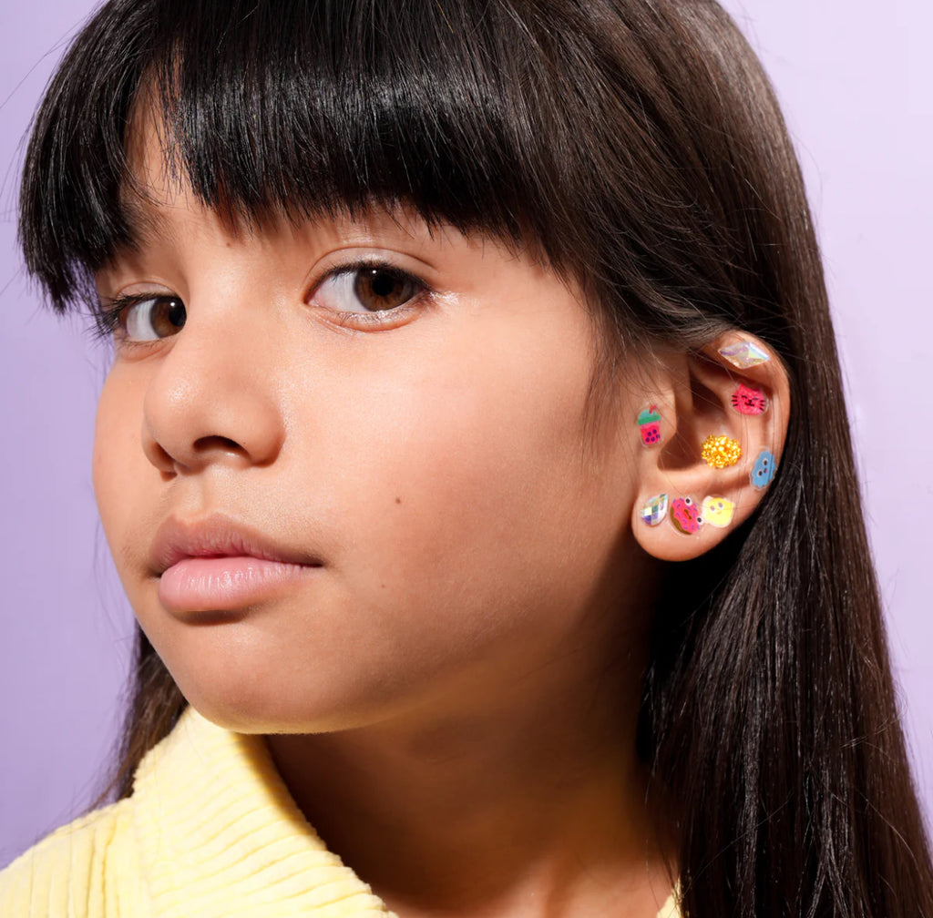 Boucles d'oreilles autocollantes - Kawaii   - OMY