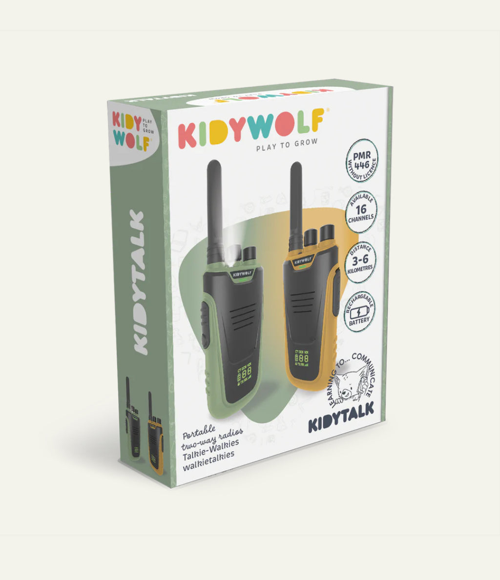 Talkie-walkie Kidytalk - Vert & Jaune - Kidywolf