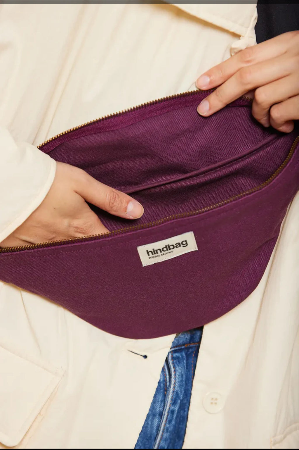 Sac banane Olivia - Prune -  Hindbag