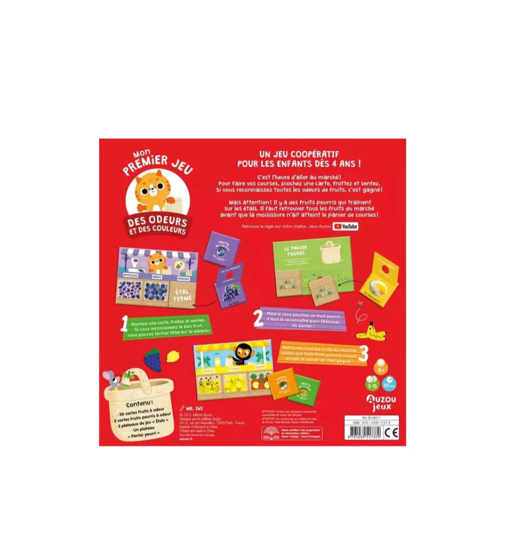 Mon premier jeu des odeurs et des couleurs - Auzou
