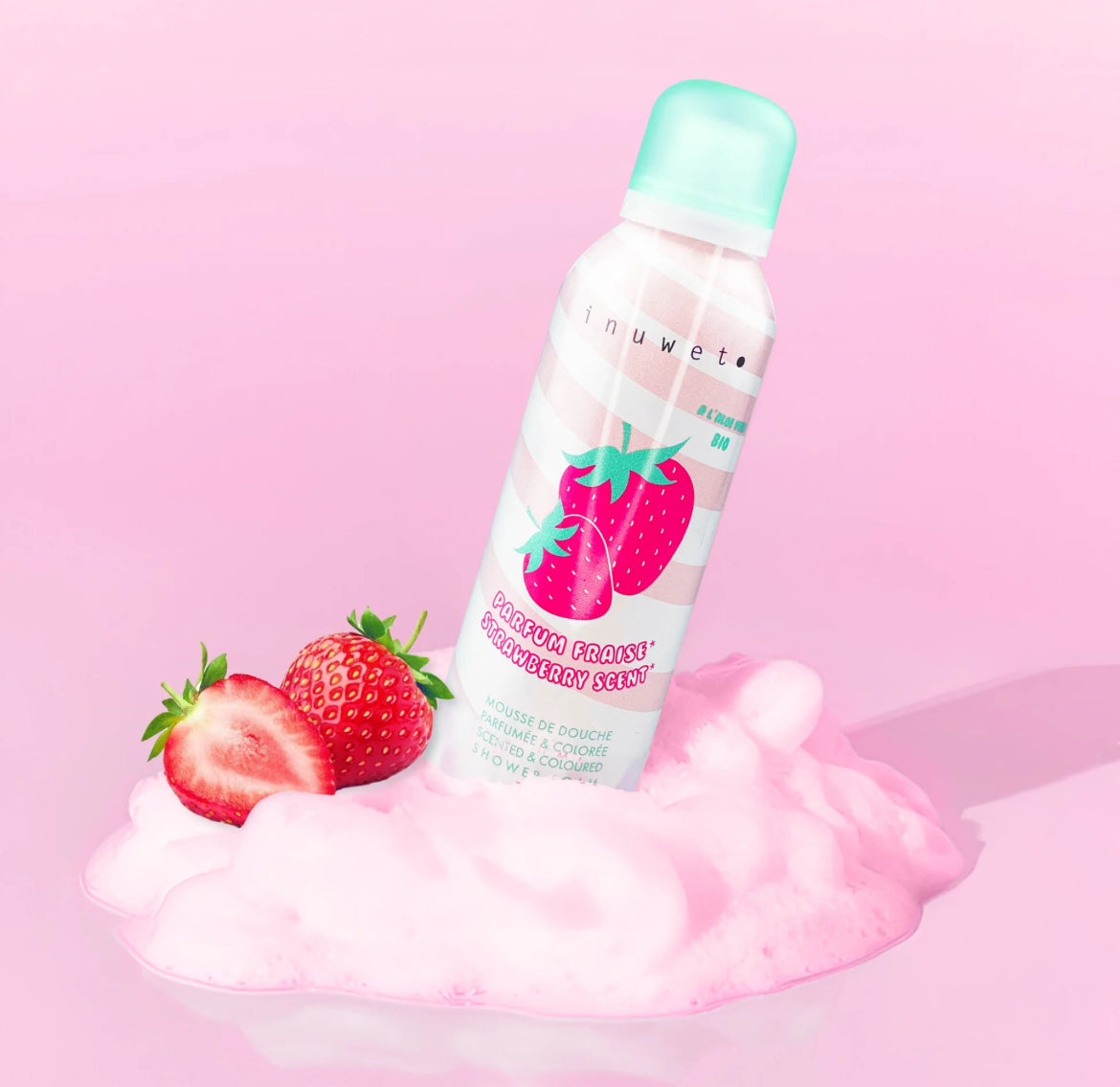 Mousse de douche - Fraise - Inuwet