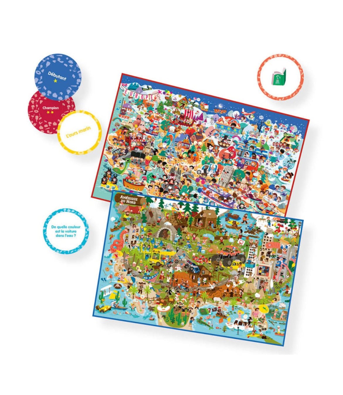 Jeu Cherche & Trouve géant - Autour du monde - Auzou
