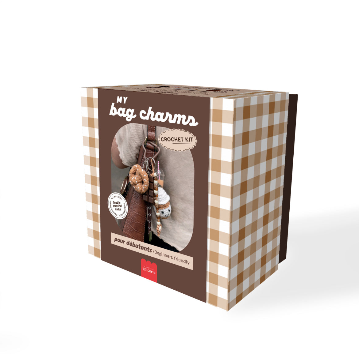 Kit DIY crochet bag charms - Coffee Time -  La Petite Epicerie