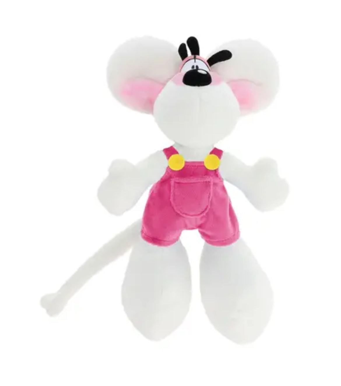 Peluche - Diddl en salopette rose - Diddl