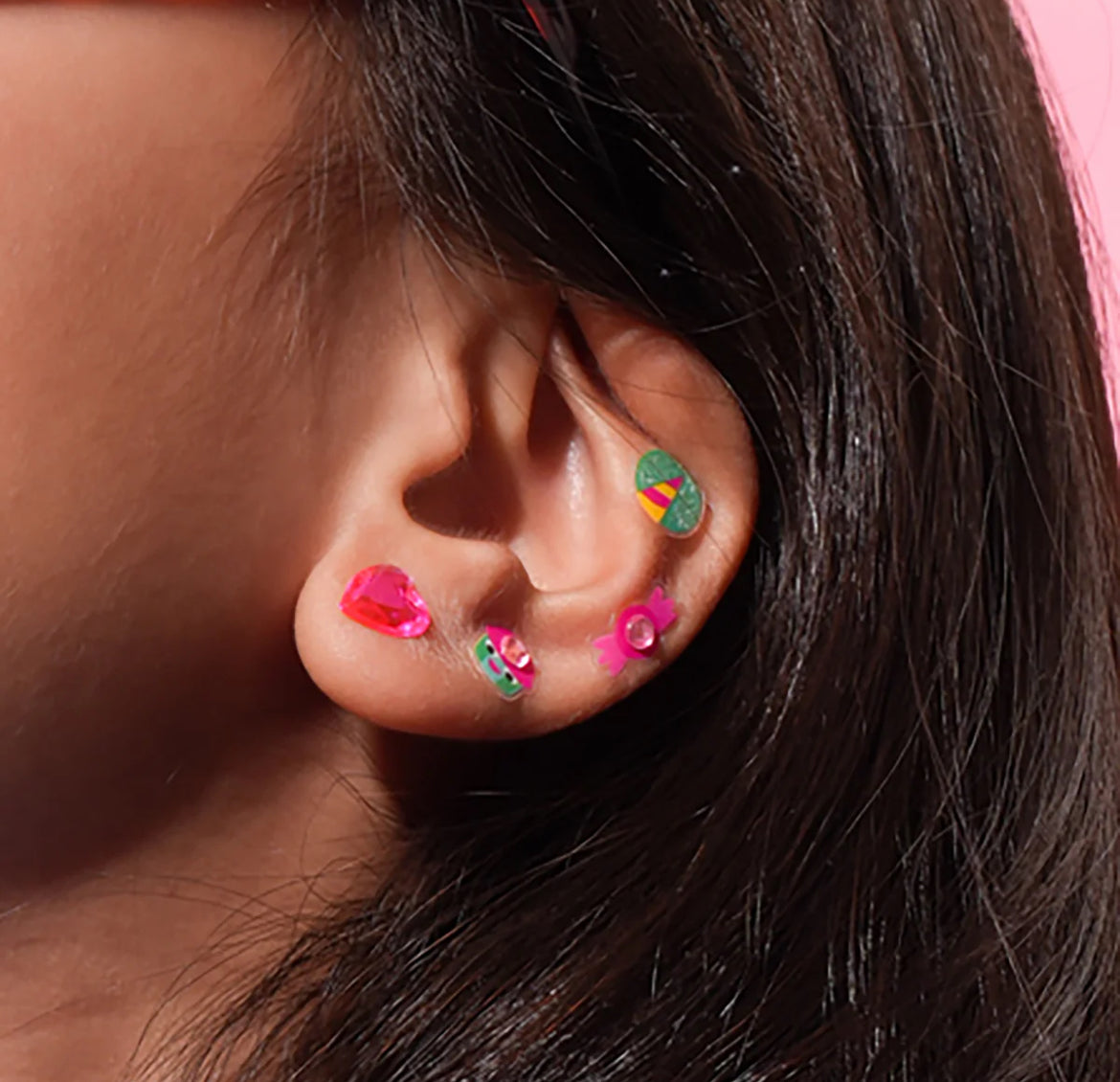 Boucles d'oreilles autocollantes - Lily  - OMY