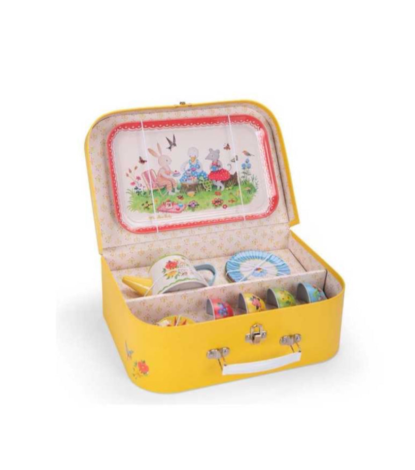 Valisette dînette thé en métal - La Grande Famille -  Moulin Roty