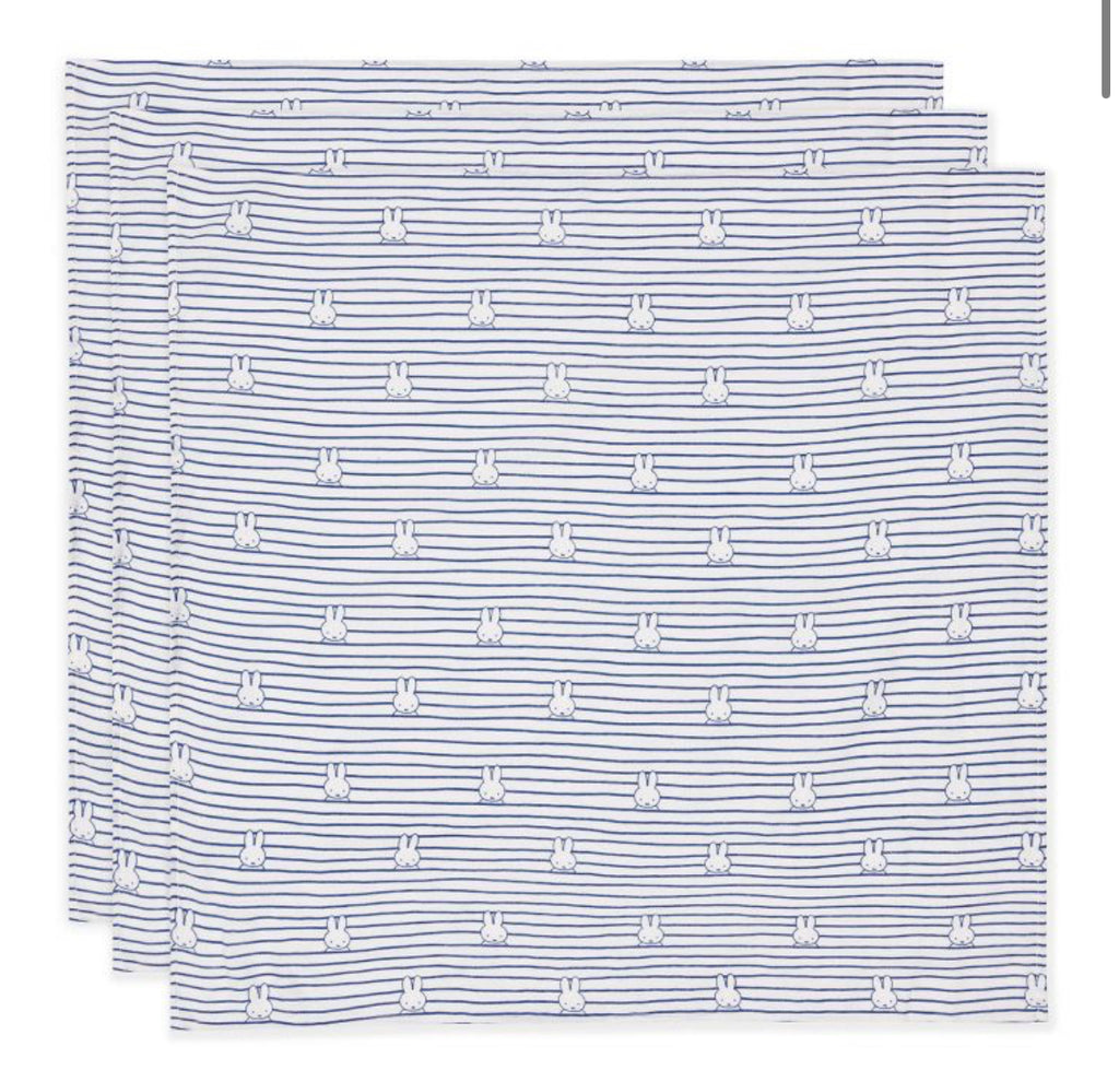 Lot de 3 langes - Miffy stripe - Jollein