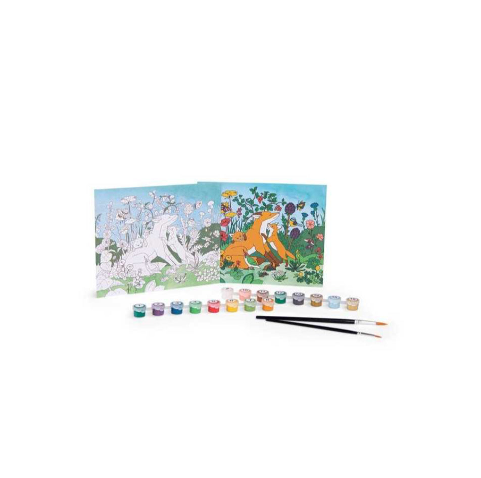Coffret de peintures aux numéros - Le Jardinier Les Jardins du Moulin -  Moulin Roty