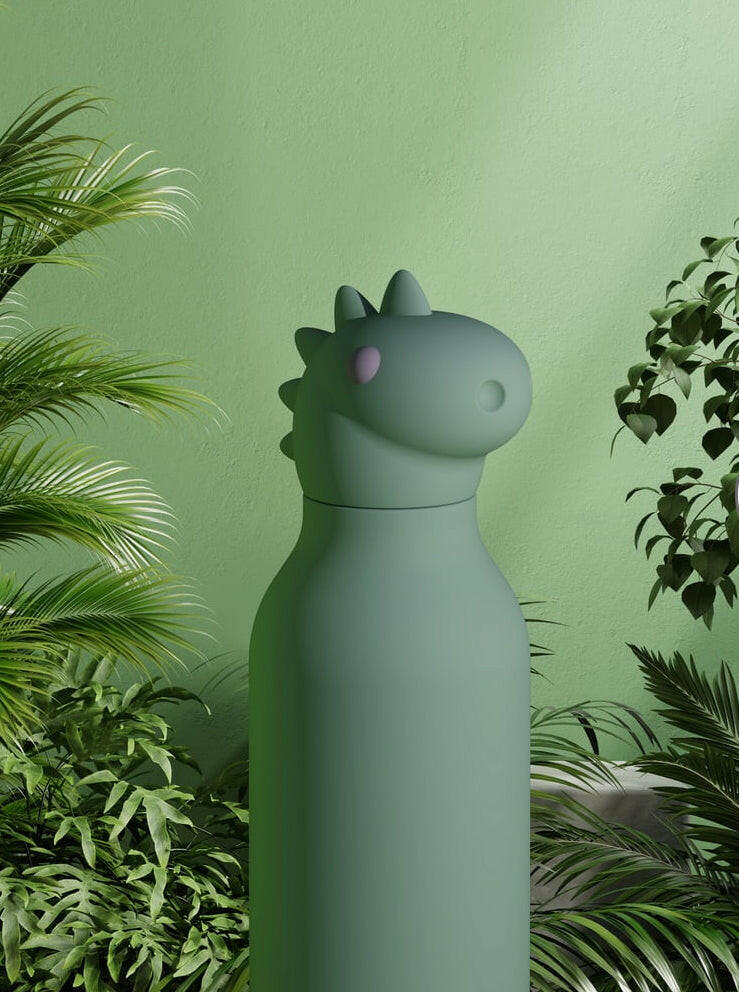 Gourde isotherme 460Ml - Dinosaure - Asobu