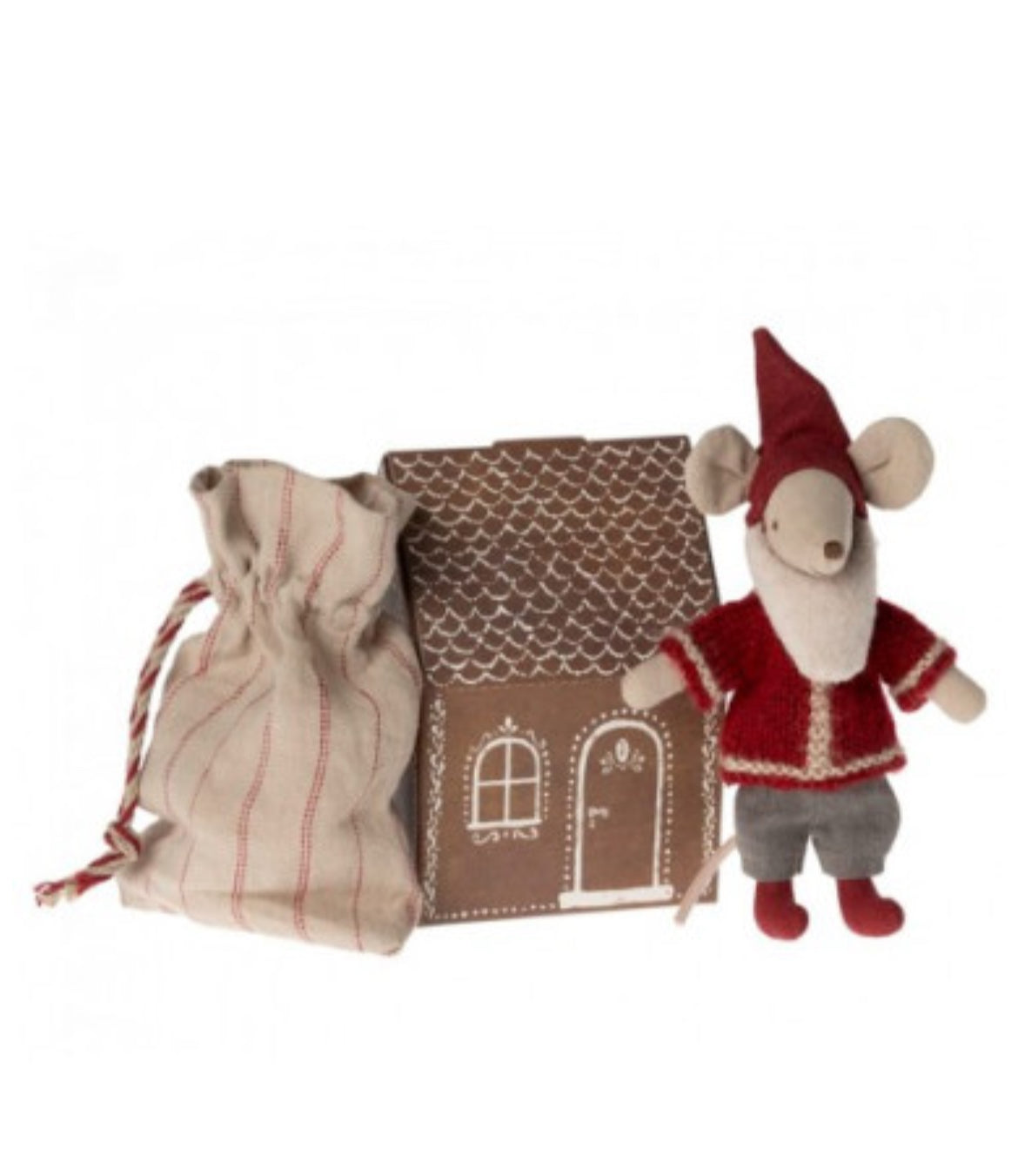Souris grand frère - Père-Noël et sa maison - Maileg