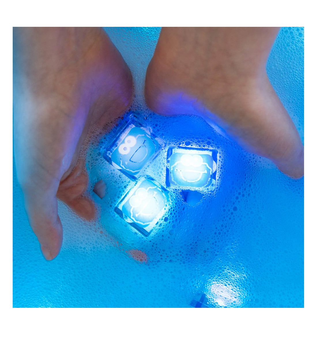 Lot de 4 cubes lumineux - Cookie Monster Club - Glo Pals