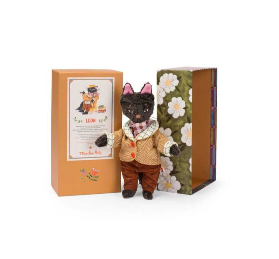 Peluche Léon le chat  - Les Minouchkas -  Moulin Roty