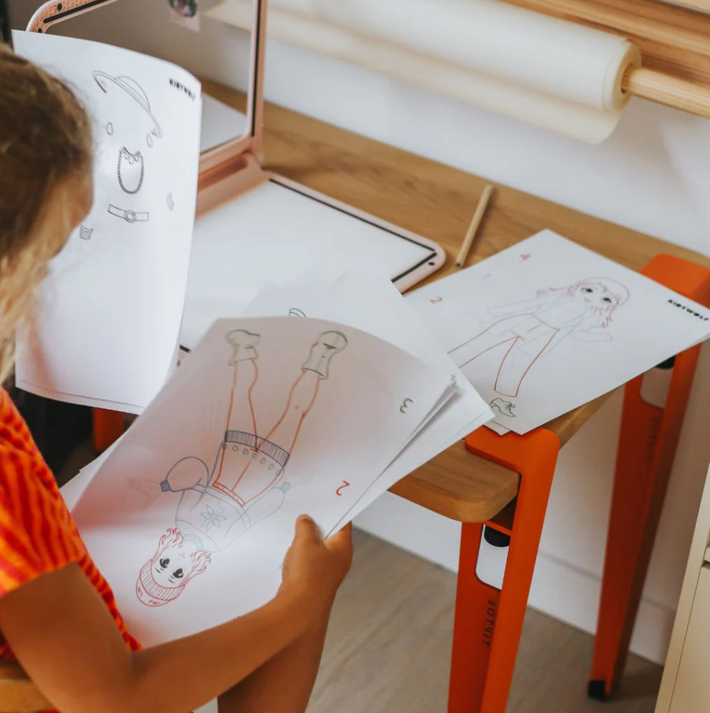 Tablette lumineuse à dessin Kidydraw Pro - Dessinons la Mode - Kidywolf