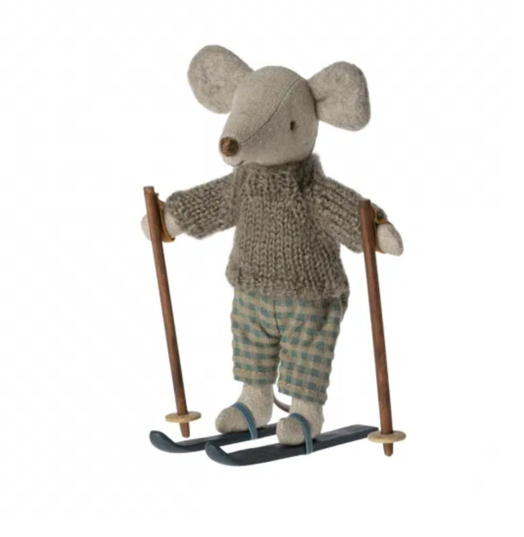 Souris grand frère - Ski - Maileg