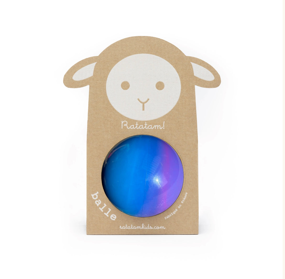 Ballon bubble gum 10 cm - Bleu & Violet - Ratatam