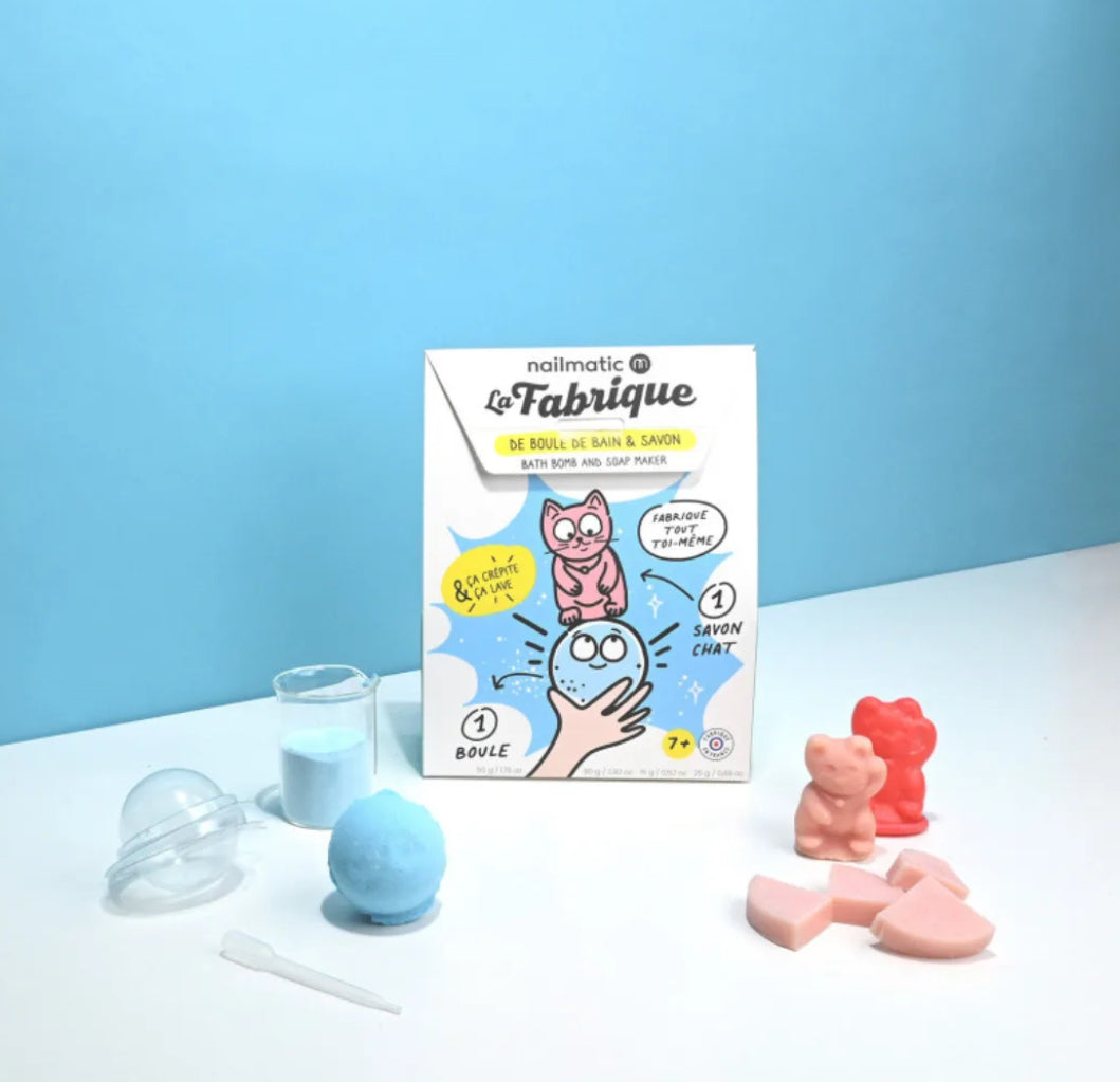 Coffret La fabrique de savon & boule de bain - Nailmatic