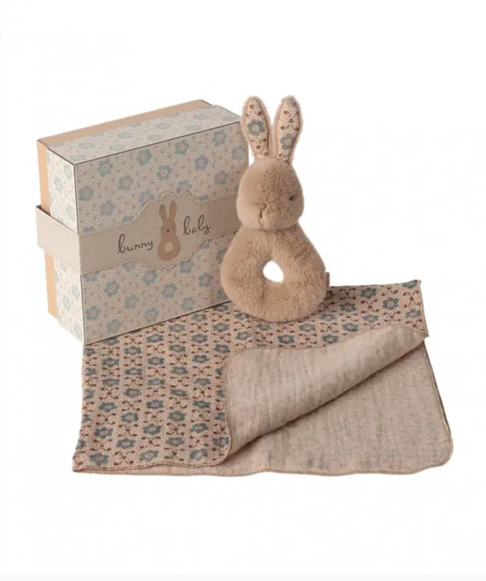 Coffret de naissance lapin - Crème Pêche - Maileg