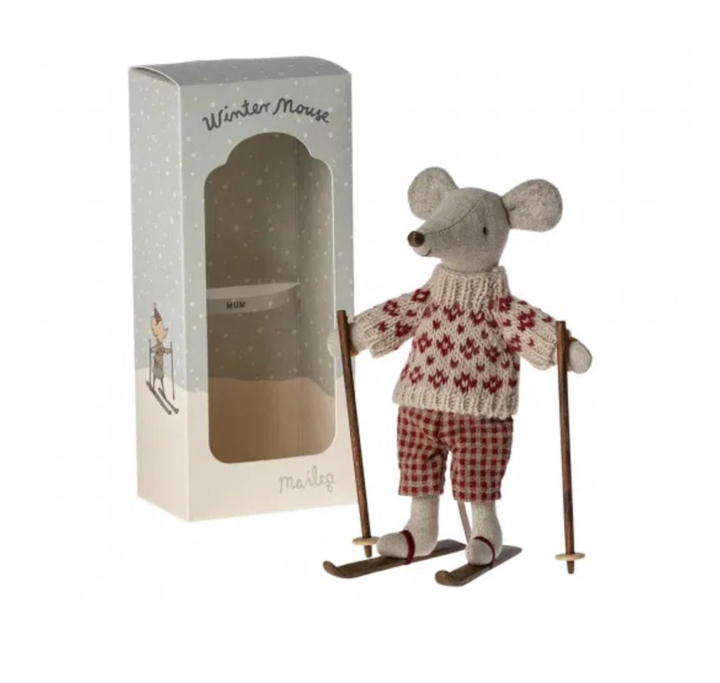 Souris maman - Ski - Maileg
