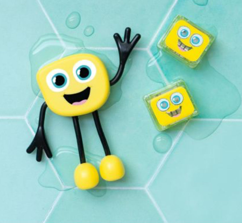Personnage et 2 cubes lumineux - Jaune - Glo Pals