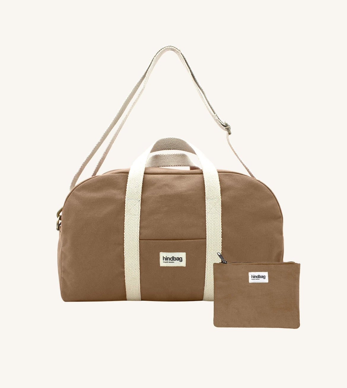 Sac Charlie et sa pochette Lou - Cannelle - Hindbag