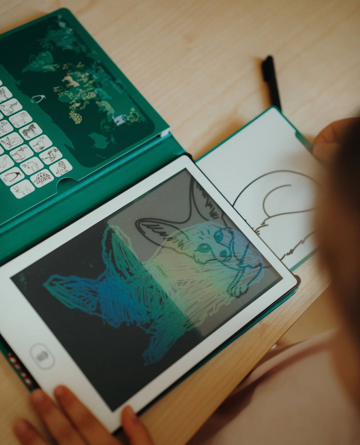 Tablette à dessin Kidydraw Mini - Animaux du monde - Kidywolf