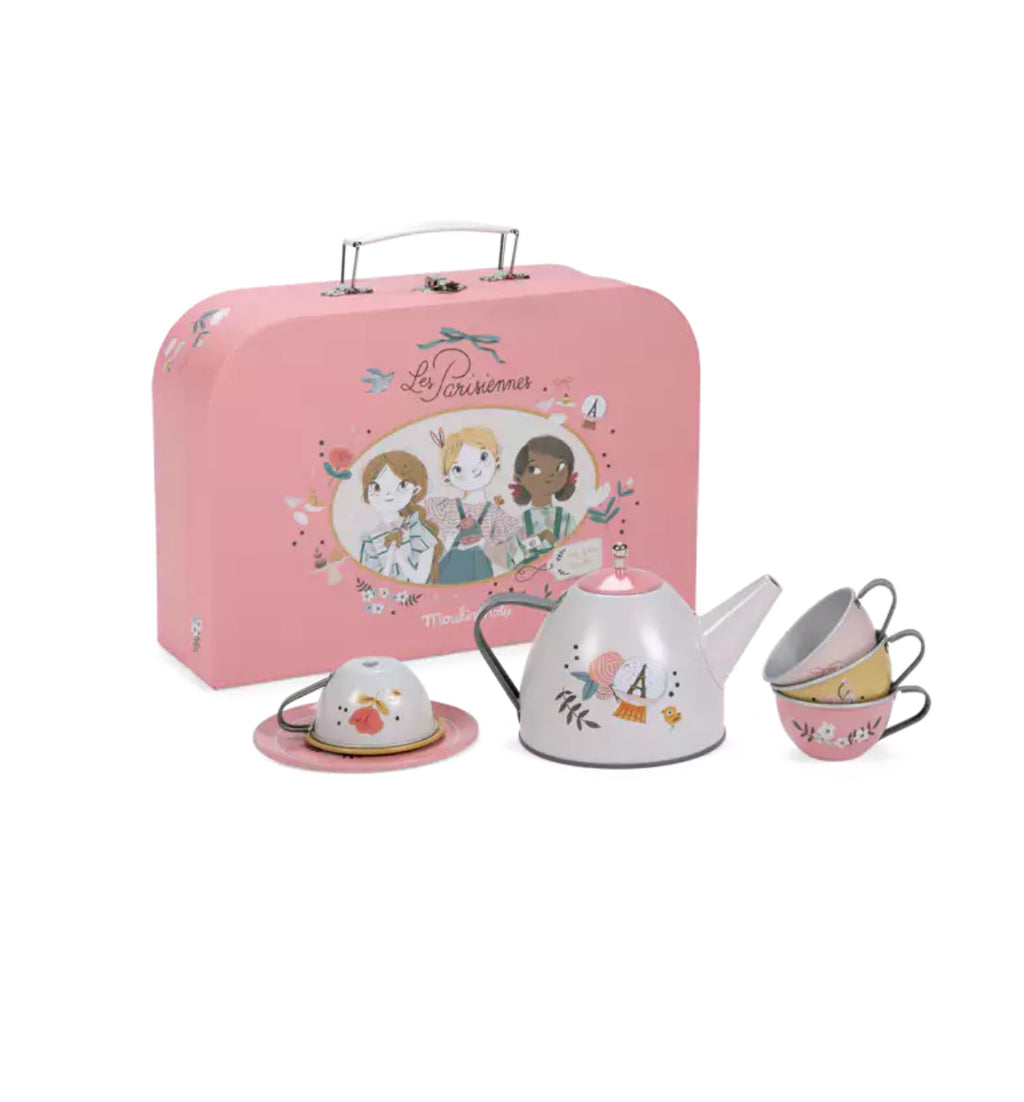 Valisette dînette thé en métal - Les Parisiennes - Moulin Roty
