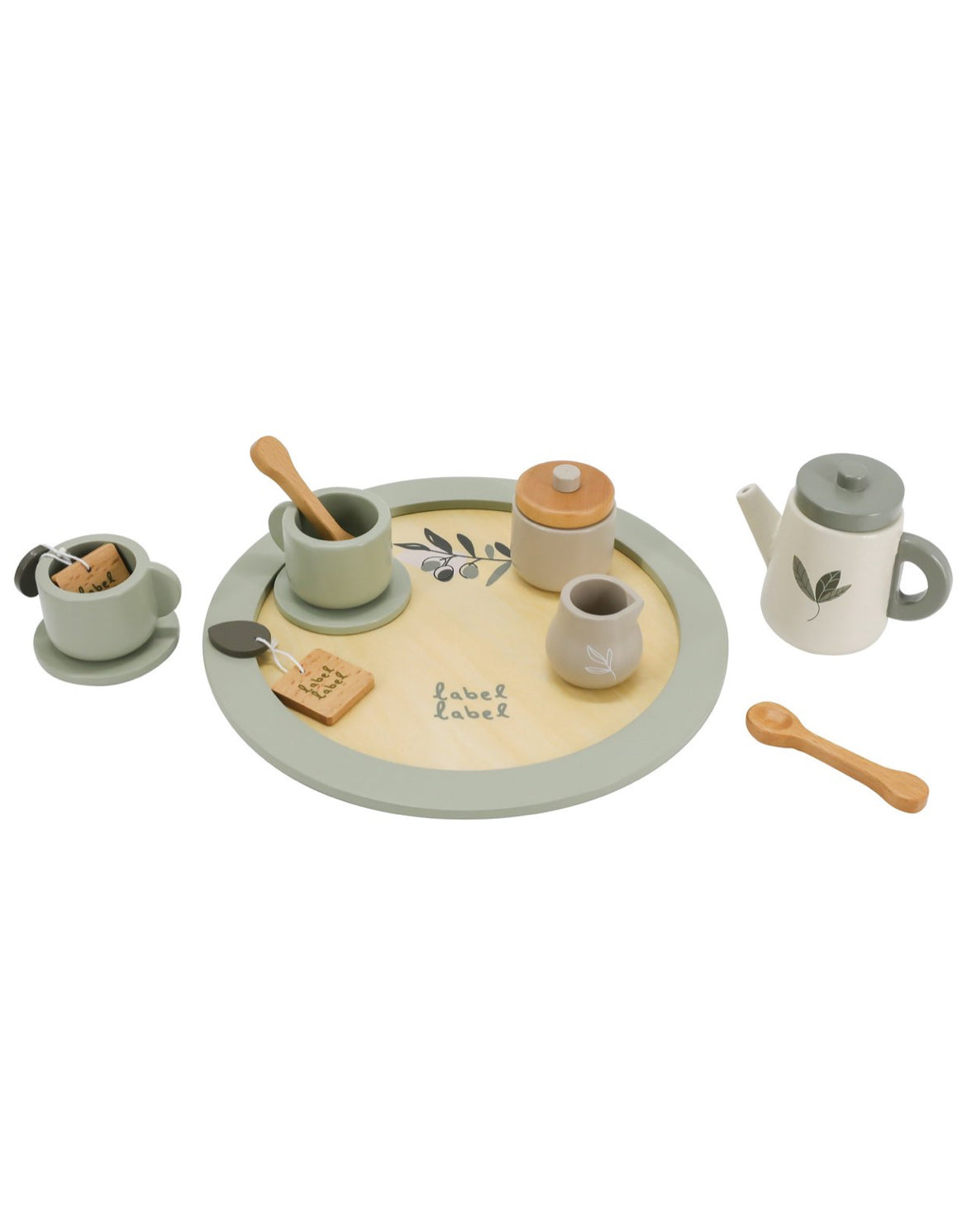 Set à thé en bois - Olive - Label Label
