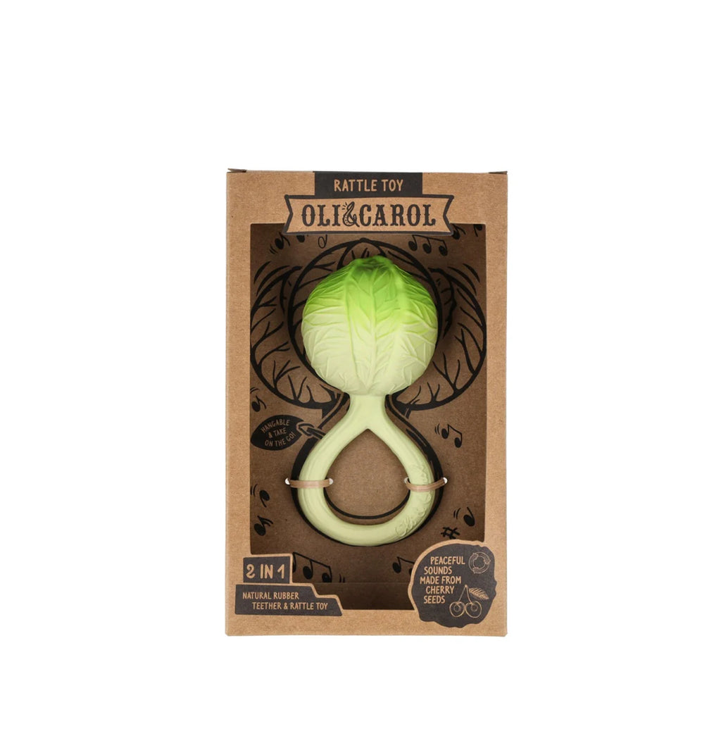 Hochet / anneau de dentition - Chou - Oli & Carol